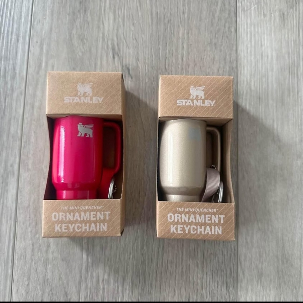 New STANLEY 2024 cup ORNAMENT KEYCHAIN set